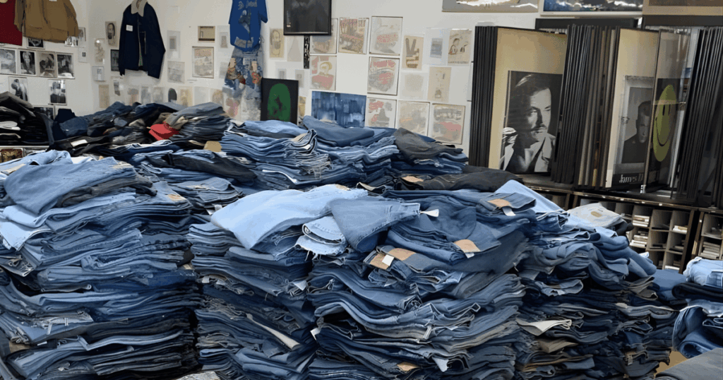 เสื้อผ้ายีนส์ยกกระสอบ